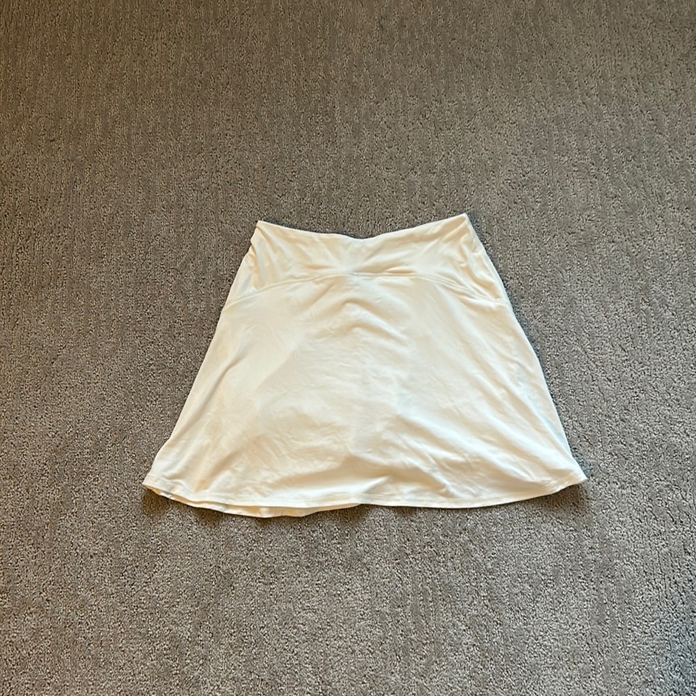 White tennis skirt